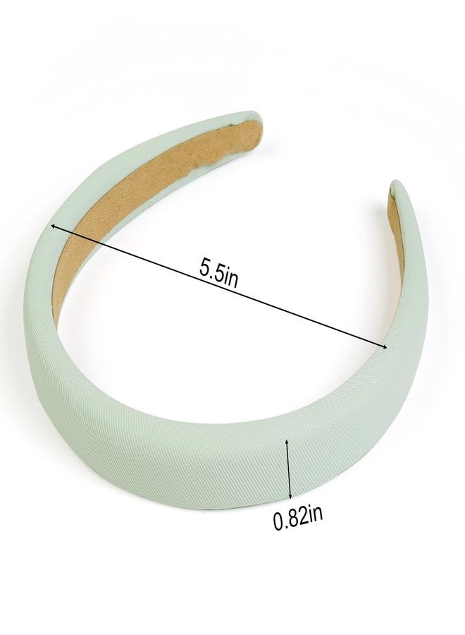 TEBIEKOY 3PCS Headbands for Women Non Slip Trendy Headbands for Women's Hair Cute Pearl Headband Green Padded Hairband Elastic Womens Head Bands Hair Accessories - Image 3